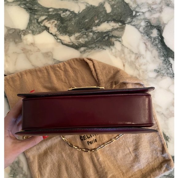 Celine Vintage Horse Carriage Burgundy Bag - Picture 4 of 5